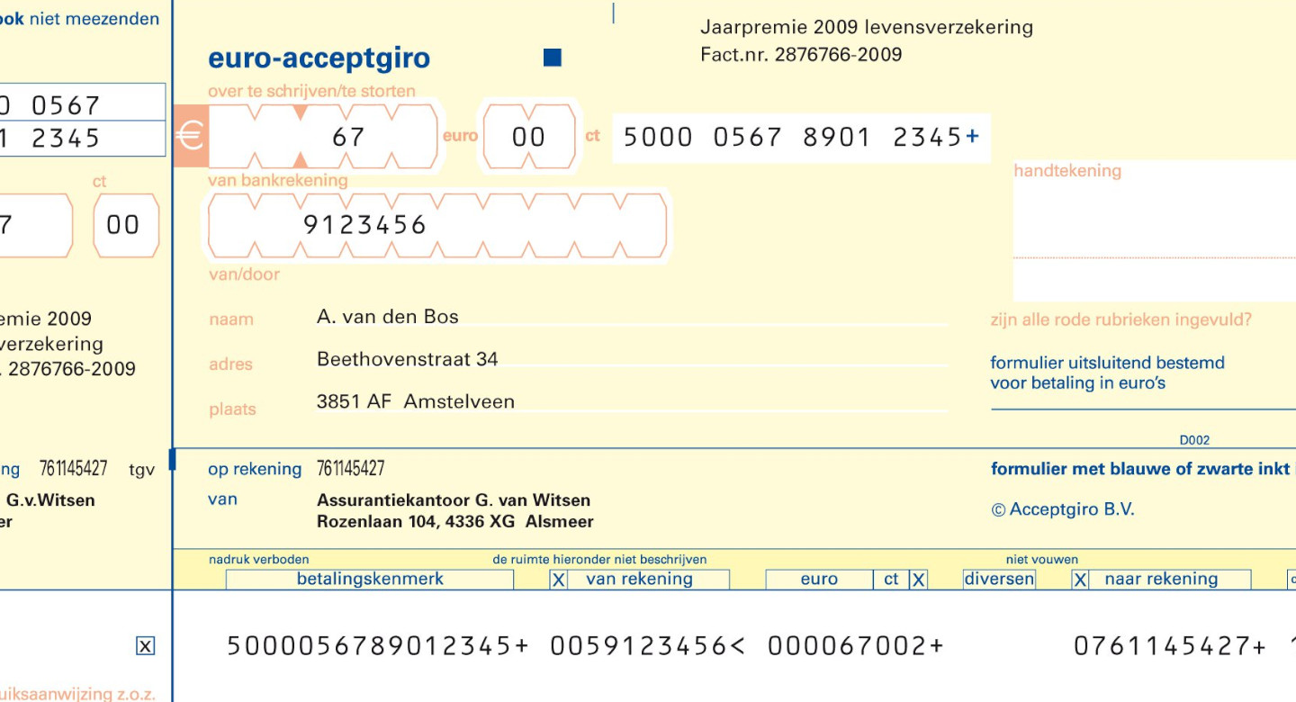 Dameskleding acceptgiro 2025