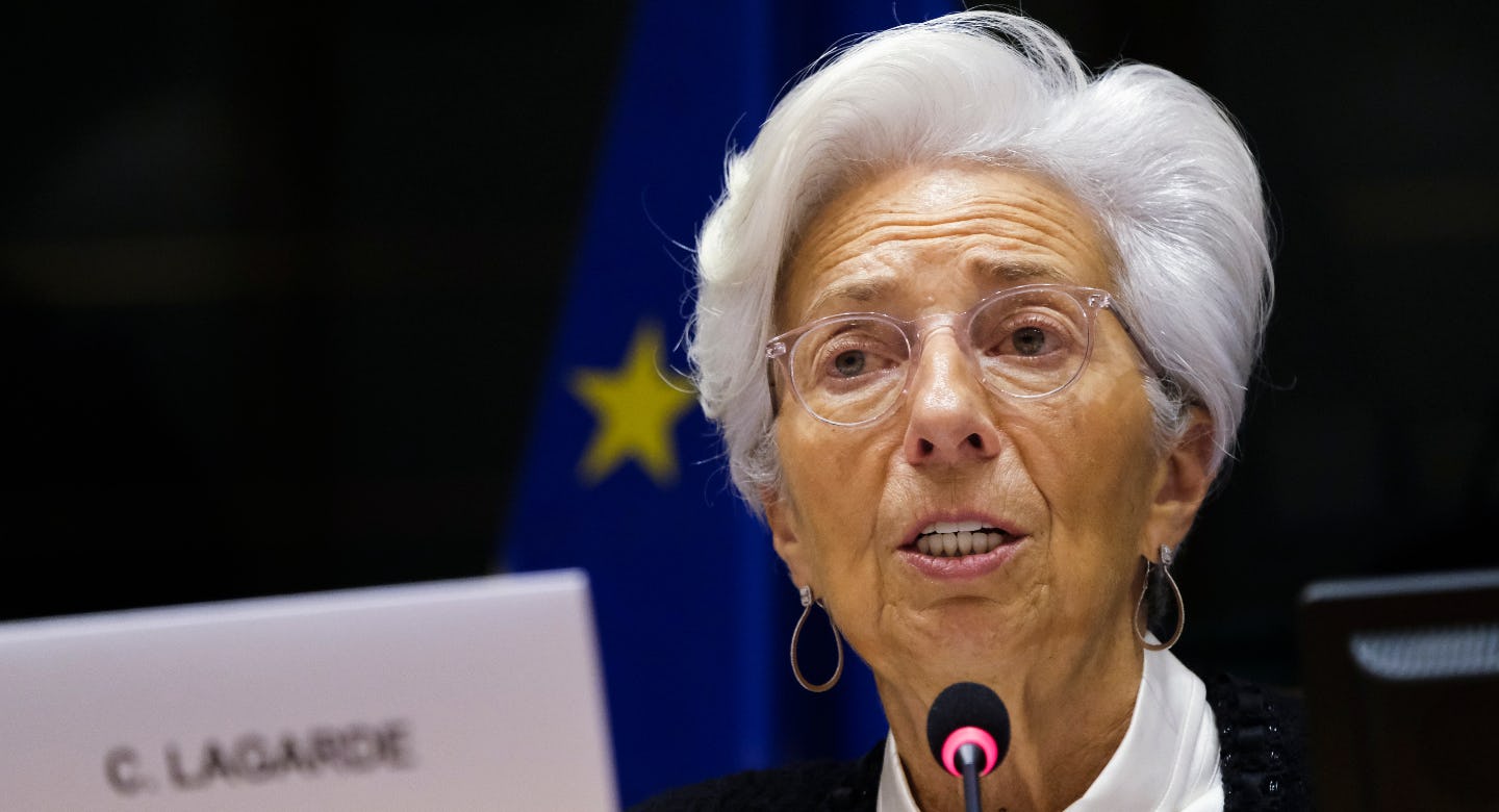 Lagarde: in 2025 inflatie terug naar 2 procent