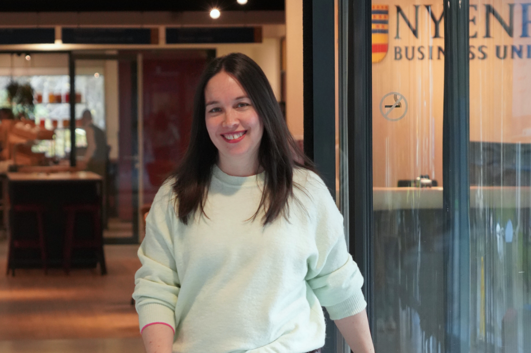 Rowena Achterkamp, gastdocent bij de EMFC-opleiding.